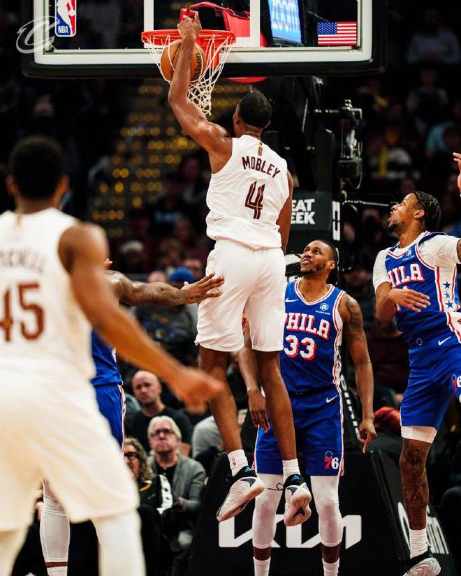 哈登达成生涯29000分里程碑 骑士大胜残阵76人扩大