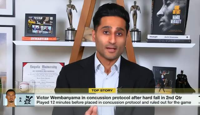 文班亚马脑震荡伤退 马刺季后赛遭遇核心缺阵危