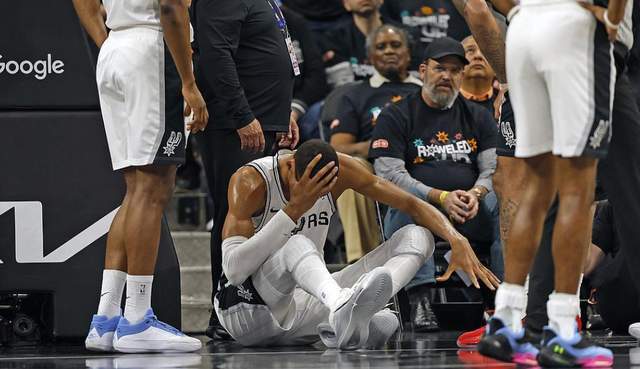 文班亚马脑震荡伤退 马刺季后赛遭遇核心缺阵危